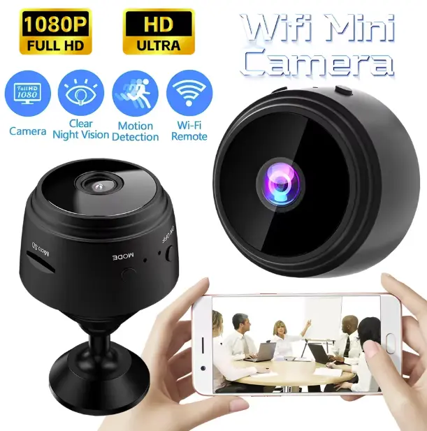 WiFi Wireless Surveillance Mini Camera Night Vision Secret Security Protection Home Camera 1080P