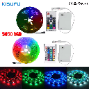 DC 5V 5050 RGB Strip LED Light Battery Powed IP21/IP65 Ribbon Tape Stable Led Strips Indoor Outdoor 3/24/44key Control Remote