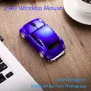 Beetle Car Shape Mouse Small Computer Mouse Ergonomic 2.4GHz Wireless Gaming Mouse With Receiver For PC Laptop
