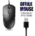 USB Optical Wired Mouse Laptop Home Office Mouse Anti Slip Roller 3D 1200DPI