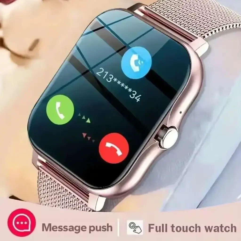 Smart Watch Android Phone 1.44'' Inch Color Screen Bluetooth Call Blood Oxygen/Pressure Monitoring Smart Watch Women Men