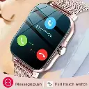 Smart Watch Android Phone 1.44'' Inch Color Screen Bluetooth Call Blood Oxygen/Pressure Monitoring Smart Watch Women Men