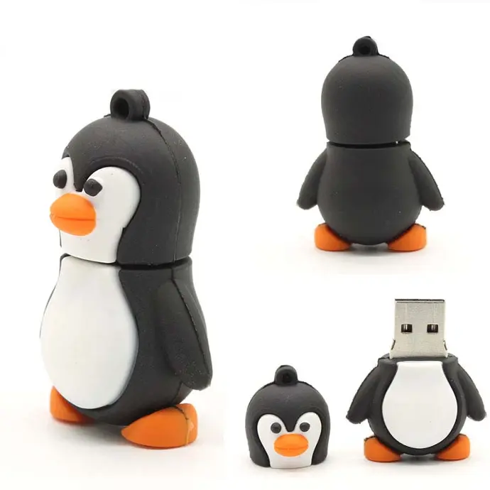Cartoon Penguin USB Drive 64Gb